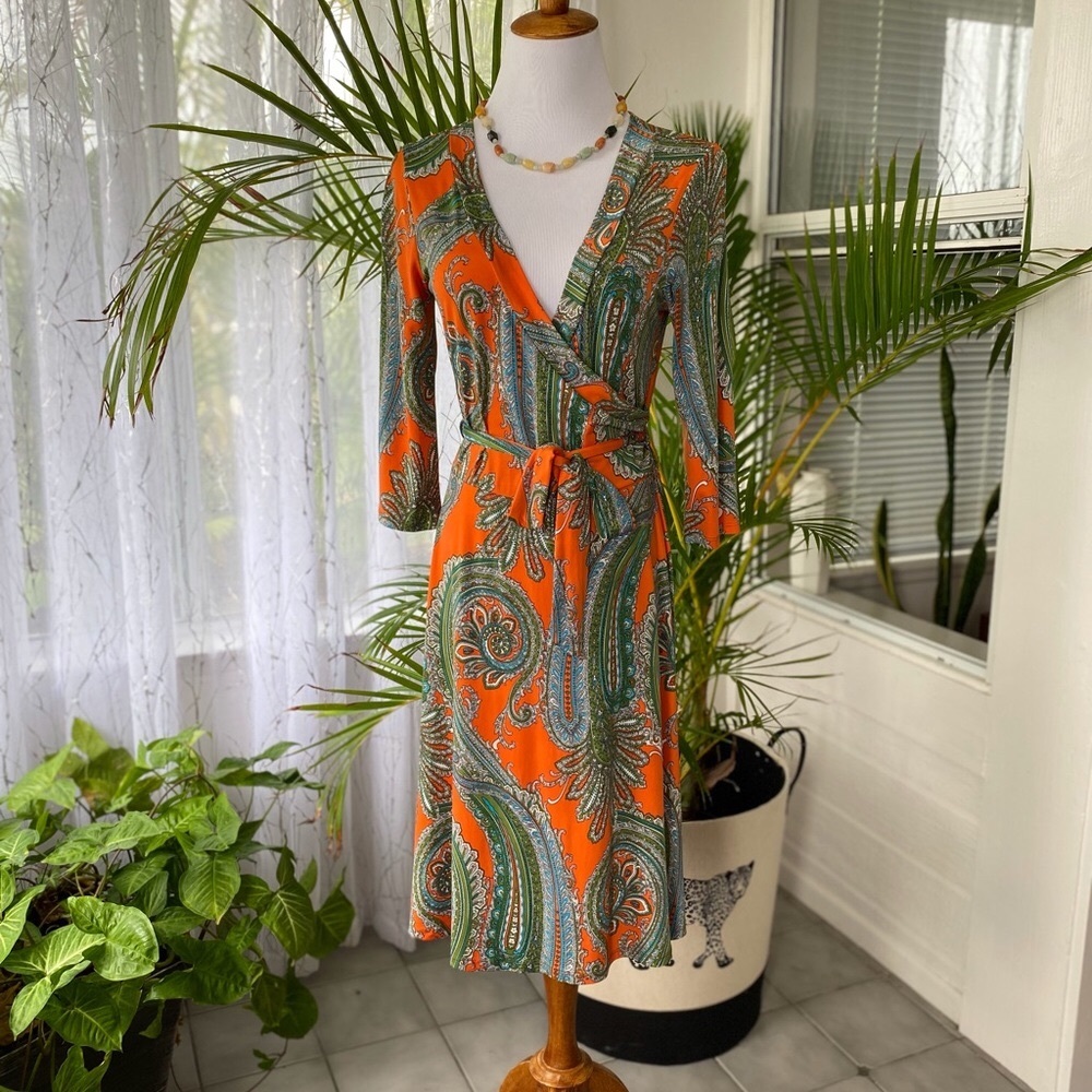 Paisley Wrap Dress